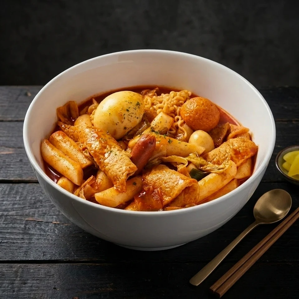 Tteokbokki with egg