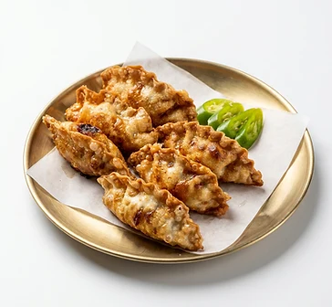 Golden fried dumplings